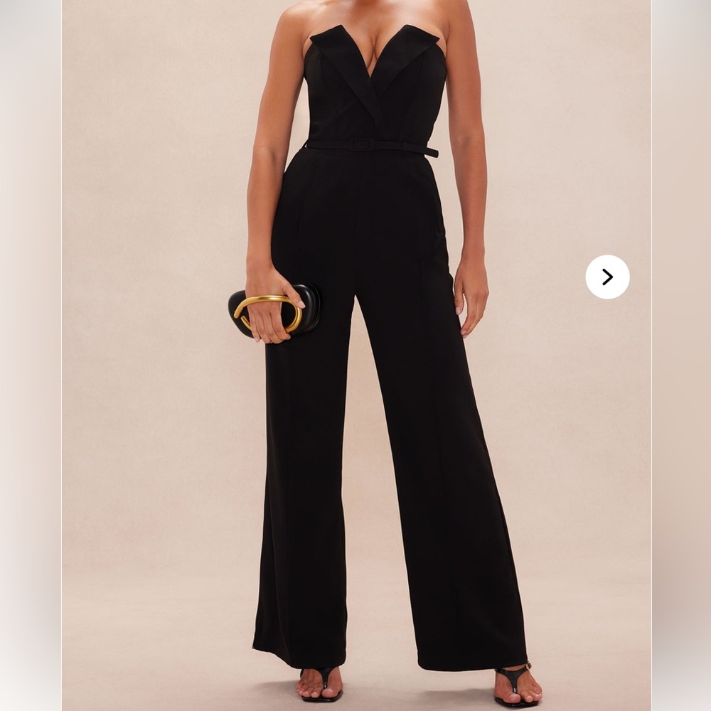Jaden Wide Leg Black Women's Jumpsuit